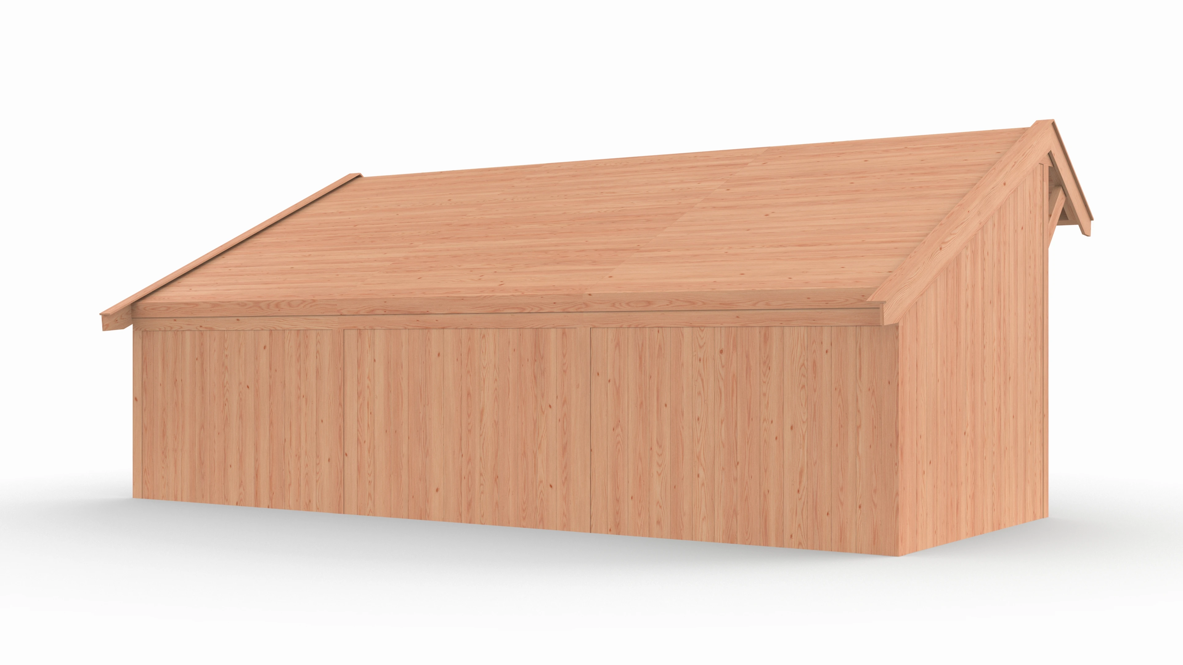 Douglas kapschuur, 750 x 300, met schuur en achterwand, Westwood Comfort - Afbeelding 7